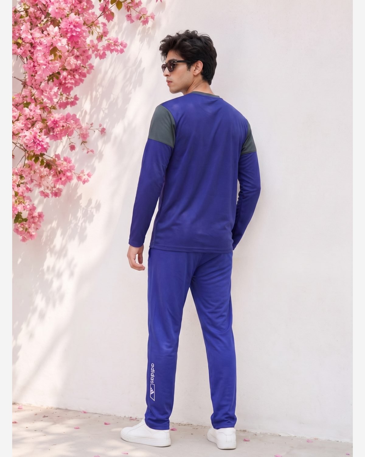  Elite Dual-Tone Performance Tracksuit – Navy Blue & Olive Green view 2