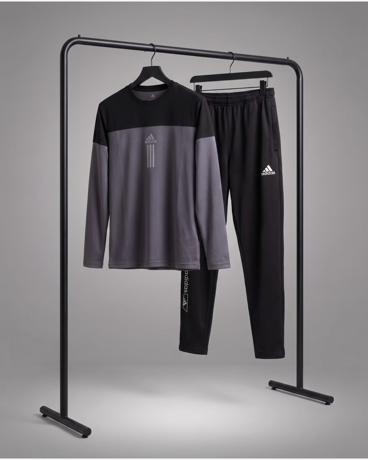  Apex Dual-Tone Performance Tracksuit – Grey & Black view 4